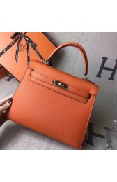 Imitation Hermes original epsom leather kelly Tote Bag KL2832 orange HV06568SU87