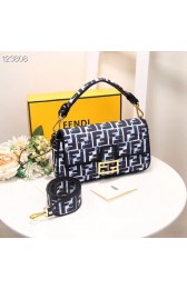 Imitation High Quality FENDI fabric bag 8BR600 black HV07682HH94