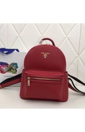 Imitation Prada Calf leather backpack 2819 red HV05819Za30