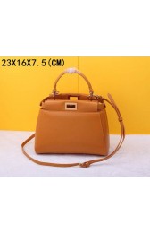 Imitation Top 2015 Fendi new model original sheepskin 520885 light coffee HV06571tr16