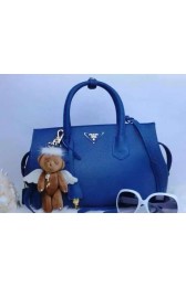 Knockoff 2015 Prada tote bag 2278 Blue HV02179Lg61