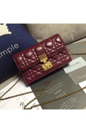 Knockoff 2017 dior DIORADDICT WALLET ON CHAIN 7056 wine HV06985NL80