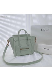 Knockoff AAAAA CELINE NANO LUGGAGE BAG IN LAMINATED LAMBSKIN 189244-19 HV10908Jc39