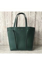 Knockoff CELINE SMALL CABAS PHANTOM IN SOFT GRAINED CALFSKIN 17602 green HV09538tp21