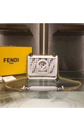 Knockoff Fendi KAN I F SMALLPU tote bag 8BT286A7T white HV11356fY84