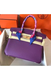 Knockoff Hermes Birkin Tote Bag Original Togo Leather BK35 purple HV09593vf92