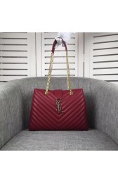 Knockoff High Quality Yves Saint Laurent hot style MONGRAMME shoulder bag sheepskin Leather 26587 wine HV01976Lg12