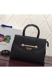 Knockoff Prada Calf leather bag 13709 black HV00601yN38