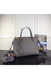 Knockoff Prada calf leather bag 1BA157 grey HV02954Bt18