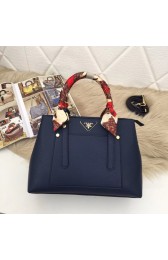 Knockoff Prada Calf leather bag 5021 blue HV06811yK94