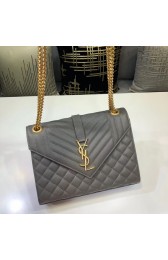 Knockoff SAINT LAURENT Medium satchel 487206 grey HV00846iV87