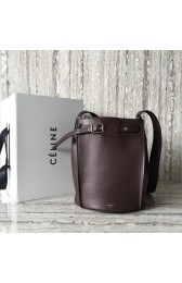 Luxury CELINE BIG BAG BUCKET IN SUPPLE GRAINED CALFSKIN 55428 Wine HV10828Lv15