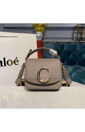 Luxury Chloe Original Calfskin Leather Top Handle Small Bag 3S030 Gray HV03756QT69