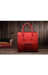 Luxury Replica 2015 Celine new model caviar with nubuck leather 3341 red HV05579vv50