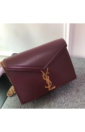 Luxury Replica SAINT LAURENT Cassandra shoulder bag 96156 Burgundy HV05214vv50