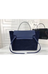 New Celine Belt Bag Origina Suede Leather A98311 Dark blue HV04591Uf80