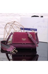 Prada Cahier Leather Shoulder Bag 7397 rose HV07362Rk60