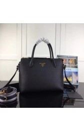 Prada calf leather bag 1BA157 black HV10306TL77