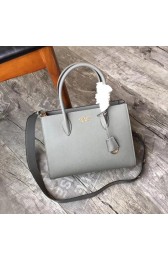 Prada tote bag BIBLIOTHEQUE SAFFIANO 1BG088 grey HV07185rf34