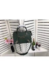 Replica Balenciaga The City Handbag Sheepskin 084335 green HV00619iu55