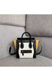 Replica CELINE NANO LUGGAGE BAG IN LAMINATED LAMBSKIN 189243-2 HV11280KG80