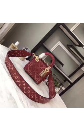 Replica Dior CANNAGE Original Calfskin Leather mini Tote Bag 3890 wine HV00381YP94