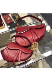 Replica Dior SADDLE BAG IN RED CALFSKIN M0446 red HV01868ls37