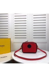 Replica Fendi MINI CAMERA CASE suede bag 8BS019A red HV00035Sf59