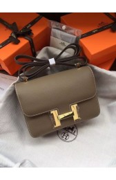 Replica Hermes Constance Bag Epsom calfskin H0713 grey HV08584VA65