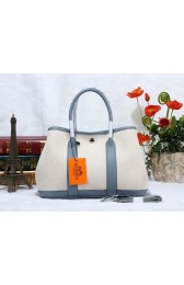 Replica Hermes Garden Party waterproof fabric PD36 light blue HV03474VA65