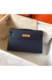 Replica Hermes original epsom leather kelly Tote Bag KL2833 Royal Blue HV10152ui32