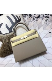 Replica Hermes original Kelly Epsom Leather KL32 grey HV01111YP94