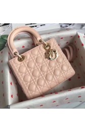 Replica LADY DIOR LAMBSKIN BAG CAL44550 pink HV08905Ac56