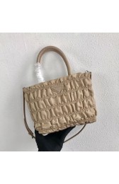 Replica Prada Re-Edition nylon Tote bag 1BG321 apricot HV01421AP18