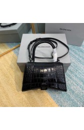 Replica Top Balenciaga HOURGLASS SMALL TOP HANDLE BAG crocodile embossed calfskin B108895F HV00633Vx24