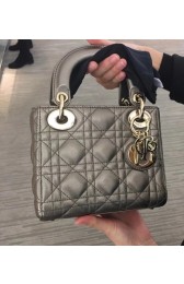 Replica Top MINI LADY DIOR-TAS VAN LAMSLEER CAL44500 Silver gray HV10019ll80