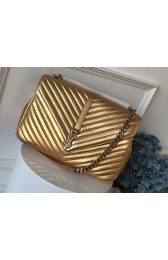 YSL Flap Bag Calfskin Leather 392738 gold HV00812lq41