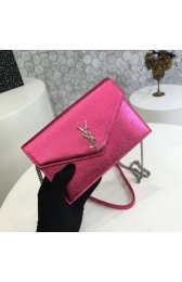 ysl small kate satchel original Calf leather 2822 rose silver chain HV01203Fh96