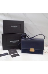 Yves saint Laurent Classic Monogramme Flap Bag Calf leather 482044 dark blue HV10039KX86