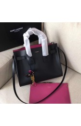 Yves Saint Laurent Classic Tote Bag 398709 Black with rose HV07456XW58