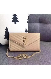 Yves Saint Laurent hot style shoulder bag 360459 apricot HV06563Hn31