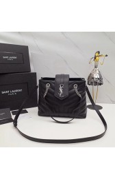 Yves saint Laurent Original loulou Calf leather Shoulder Bag 502717 black HV00521XW58