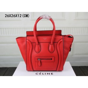 2015 Celine top quality litchi grain 3308-1 red HV10459TV86