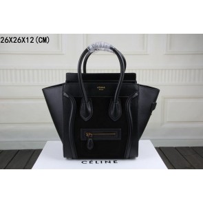 2015 Celine top quality nubuck leather with plain weave 3308-1 black HV11992sY95