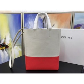 Celine CABAS Tote Bag 3365 Apricot with red HV10405Gp37