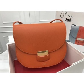 Celine Compact Trotteur Cattle leather Shoulder Bag 1269 orange HV01259Kn56