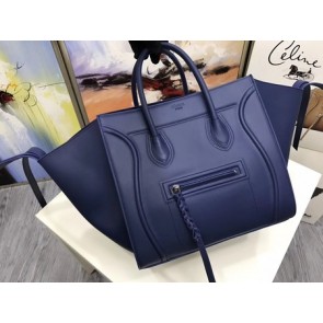 Celine Luggage Phantom Tote Bag Calfskin Leather CT3372 Blue HV05802tQ92