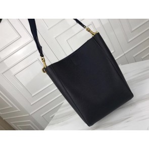 Celine Seau Sangle Original Calfskin Leather Shoulder Bag 3370 black HV02045JD63