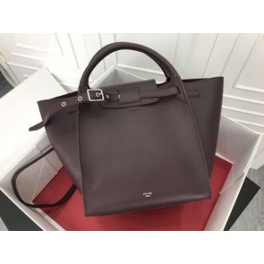 Celine the big bag calf leather Tote Bag 183313 wine HV11950De45