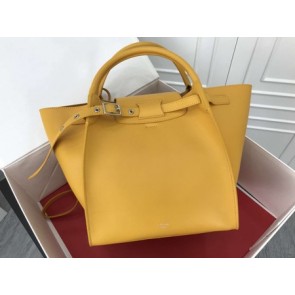 Celine the big bag calf leather Tote Bag 183313 yellow HV05420TP23